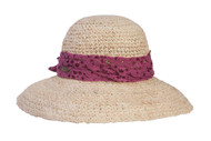 Cappelli Hand Crochet Raffia Big Brim Sun Hat