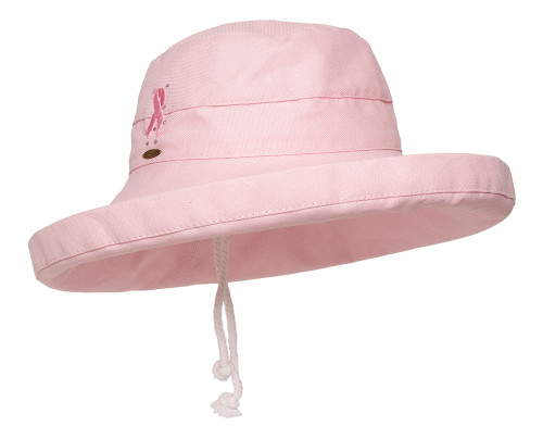 Pink Ribbon Cotton Sun Hat