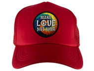Gravity Threads Make Love Not War Patch Adjustable Trucker Hat