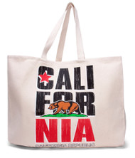 California Republic Flag Natural Tote Bag