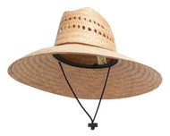 TopHeadwear Ultra 5" Wide Brim Straw Sun Hat w/ Panel Holes, Natural