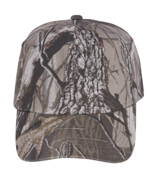 Upscale Camo Camouflage Cotton Poly Adjustable Hat Cap - Real Tree Hardwoods