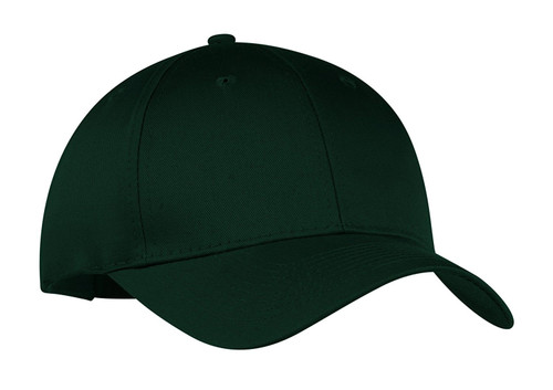 6-Panel Twill Cap, Color: Hunter CP80, Size: One Size