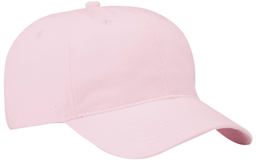 Brushed Twill Low Profile Cap, Color: Light Pink, Size: One Size