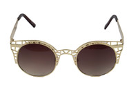 Steampunk Circular Frame Metal Sunglasses