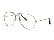 Gravity's Non-Prescription Premium Aviator Clear Lens Glasses w/ GT Soft