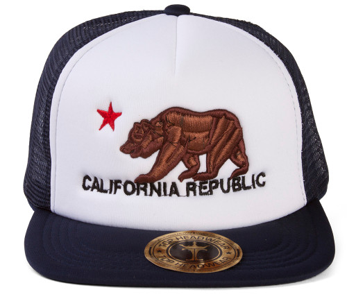 TopHeadwear California Republic Trucker Hat
