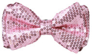 Pre-tied Bowtie in Coool Brand Gift Box- Light Pink Sequins