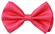 Bowtie 4.4 inches Hot Pink Double Fold