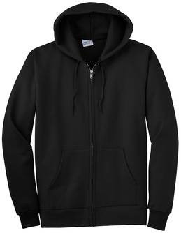 Port Basic Zip Up-Black , XL