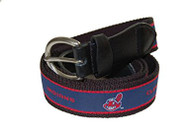 The Mark Adult Canvas Material MLB Cleveland Indians Belt w/Buckle Closure