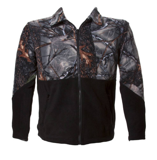 Mossy Oak High Neck Zipper Down Warmth Jacket, Black XL