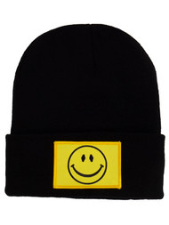 Gravity Threads Smile Rectangle Short Cuffed Beanie