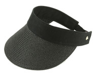 Top Headwear Block Colorblock Woven Sun Visor Hat