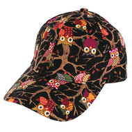 Top Headwear Graphic Cartoon Owl Print Fashion Baseball Cap