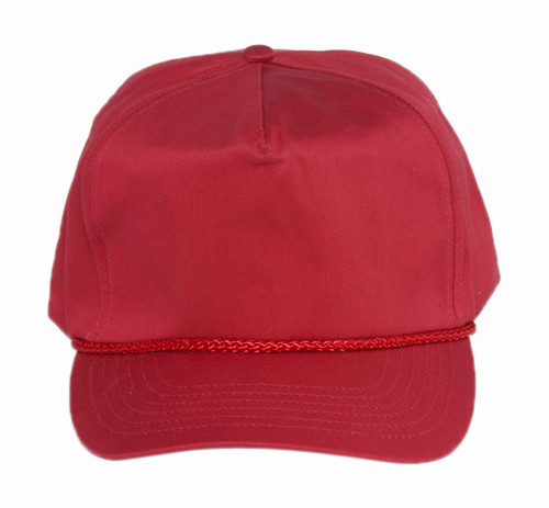 Cotton Twill Golf Cap - Red