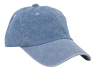 Snow Denim Washed Adjustable Unstructured Cap