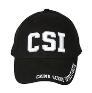 Law Enforcement CSI Brass Buckle Adjustable Hat