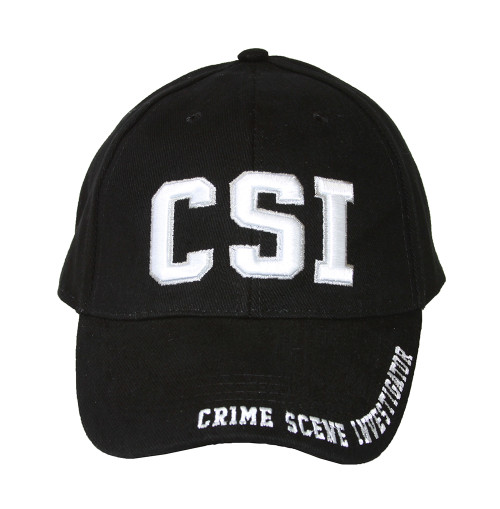 Law Enforcement CSI Brass Buckle Adjustable Hat
