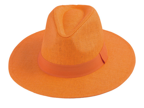 Top Headwear Panama Upturn Paper Braid Wide Brim Fedora Hat