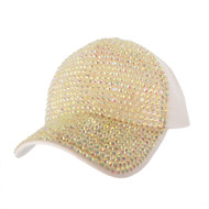 Top Headwear Two Tone Shiny Stone Denim Baseball Cap