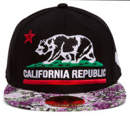 TopHeadwear California Republic Flag Snapback (Various Designs)