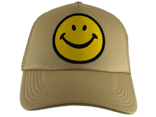 Gravity Threads Smile Face Adjustable Trucker Hat
