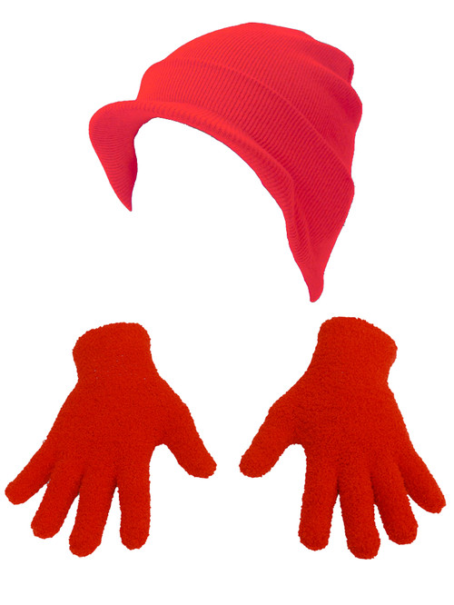 Top Headwear Beanie Visor Fuzzy Glove Kit