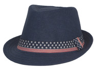 Top Headwear America Patriotic Flag Fedora Hat