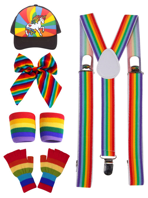 Gravity Trading LGBTQ Pride Rainbow Trucker Hat Pride Kits