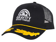 Gravity Outdoor Co. Black Captain Trucker Cap
