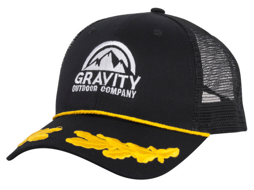 Gravity Outdoor Co. Black Captain Trucker Cap