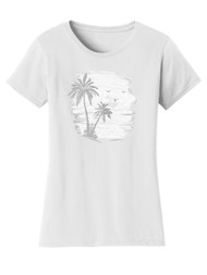 Gravity Trading Womens Beach Sunset Solar Magic Changing Short-Sleeve T-Shirt