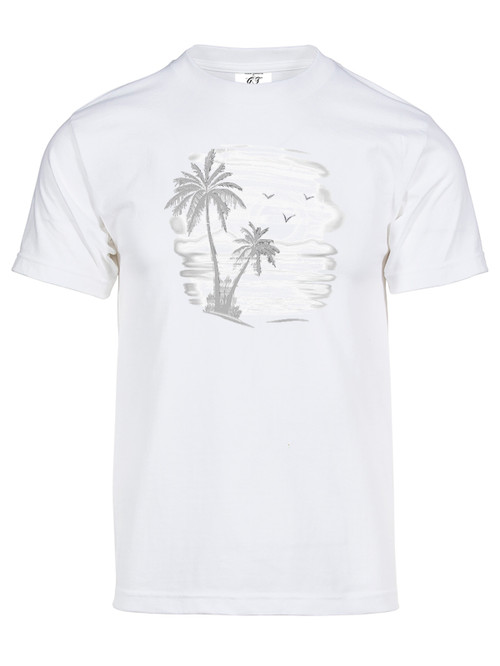 Gravity Trading Mens Beach Sunset Solar Magic Changing Short-Sleeve T-Shirt
