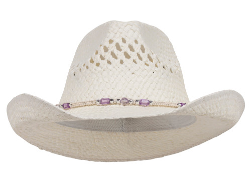 MG Womens Straw Outback Toyo Cowboy Hat - Natural