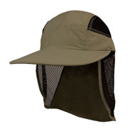 UV 50+ Protection Outdoor Flap Cap, Olive
