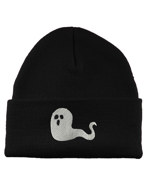 Gravity Trading Floating Ghost Embroidery Cuffed Beanie