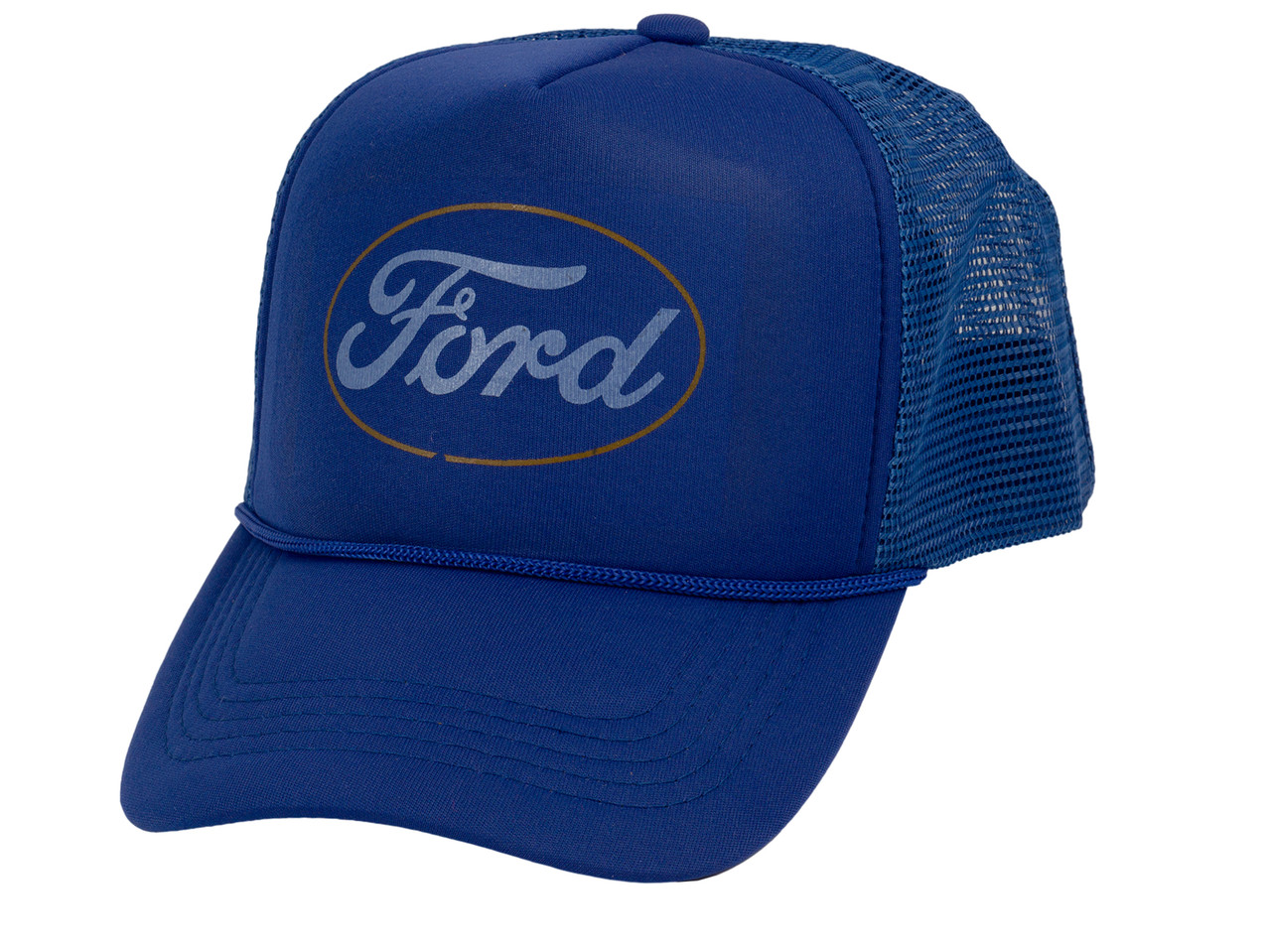 Men's Ford Snapback Trucker Hat, Royal - Gravity Trading