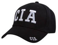 Basic CIA Text Style Military Hat - Black