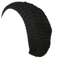 Women's Crochet Ribbed Knit Beanie Cap