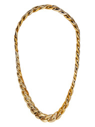 80s Rapper Gold-Colored Chain Necklace