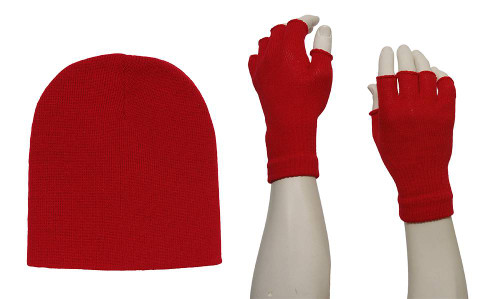 GT Winter Kit - Short Beanie + Fingerless Gloves