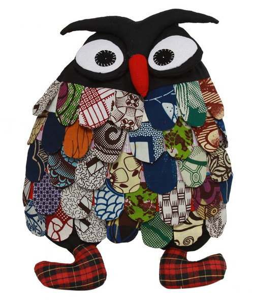 Cute Owl Critter Cotton Backpack - Multicolored