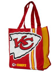 NFL Team Logo Reusable  Kansas City Chiefs Grocery Tote Shopping Bag