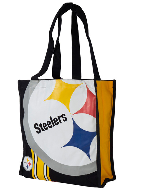 NFL Team Logo Reusable  Pittsburg Steelers Tote Grocery Tote Shopping Bag