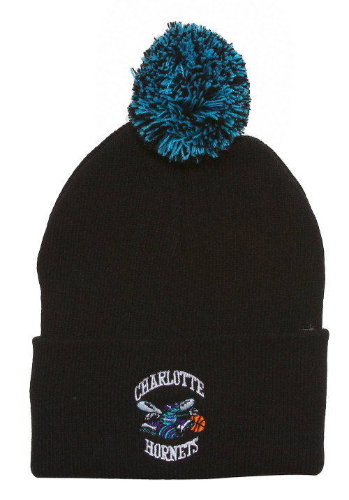 Charlotte Hornets Cuffed Beanie w/ Pom + GT Wristband