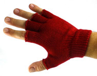 Plain Unisex Fingerless Gloves
