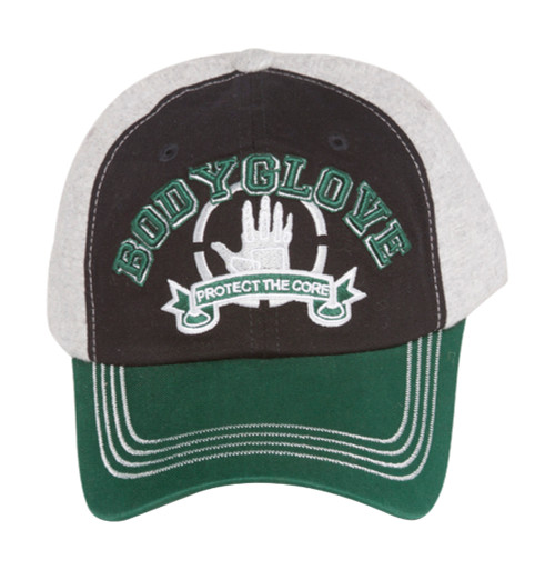 Body Glove Brand Cotton FlexFit Hat - Brown / Green