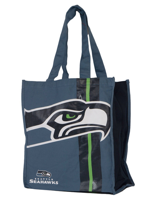 NFL Team Logo Reusable  Seattle Seahawks Grocery Tote Shopping Bag