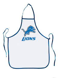 NFL Football Detroit Lions Sports Fan BBQ Grilling Apron Royal Blue Trim